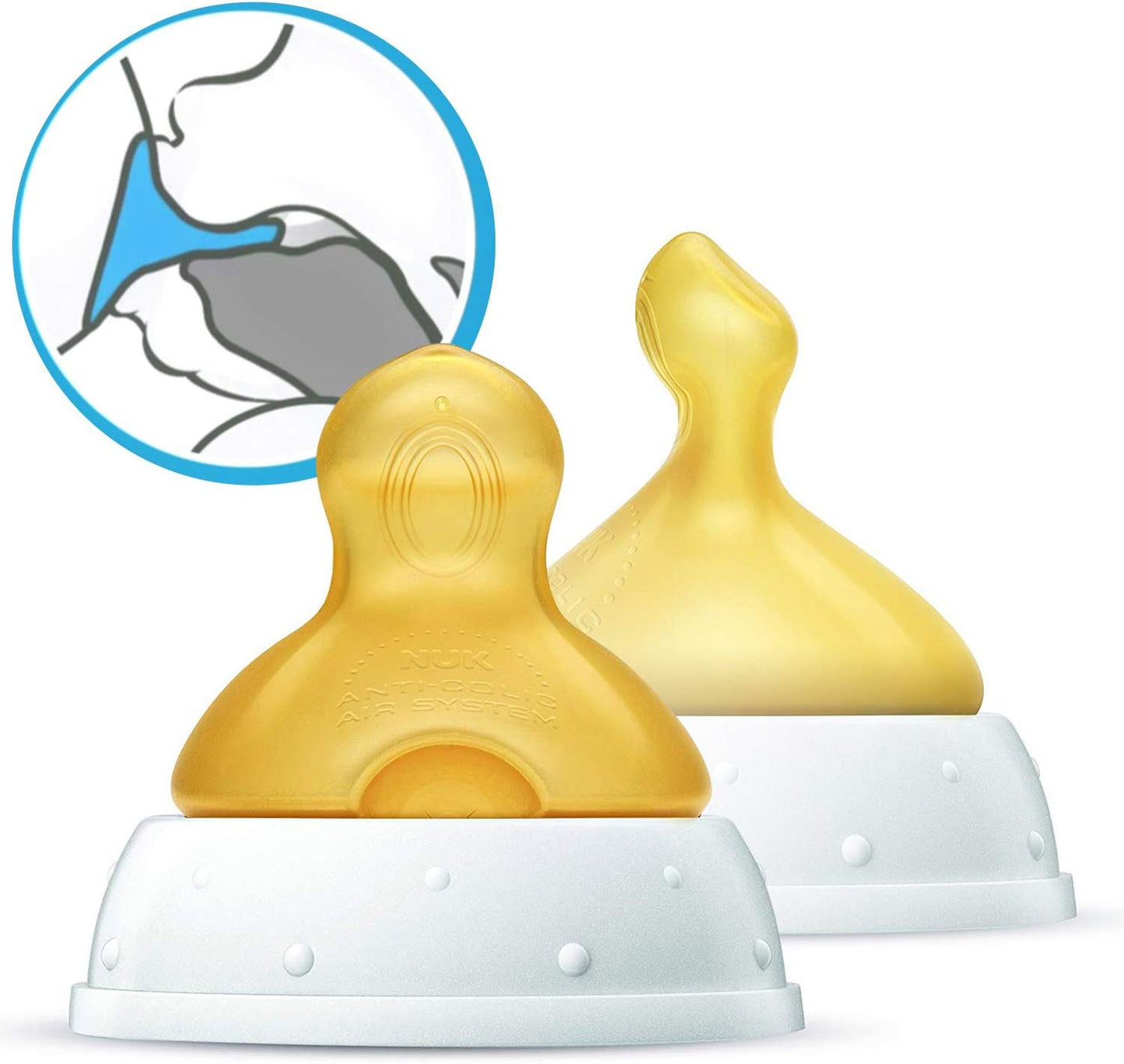 Tetina first choice de 0-6 meses de Látex Talla M