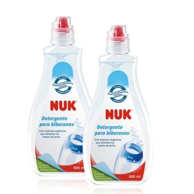 Paquete Detergente para tetinas, biberones y chupetes 2x500ml Segunda unidad al 50%