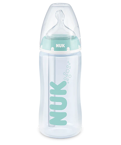 Biberón first choice anti-colic + Control de temperatura 0-6 meses silicona de 300ml