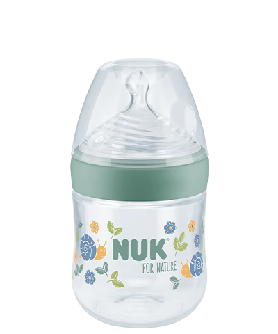 Biberon Nuk for Nature + Control de temperatura 0-6 meses silicona de 150ml