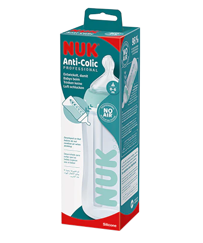 Biberón first choice anti-colic + Control de temperatura 0-6 meses silicona de 300ml