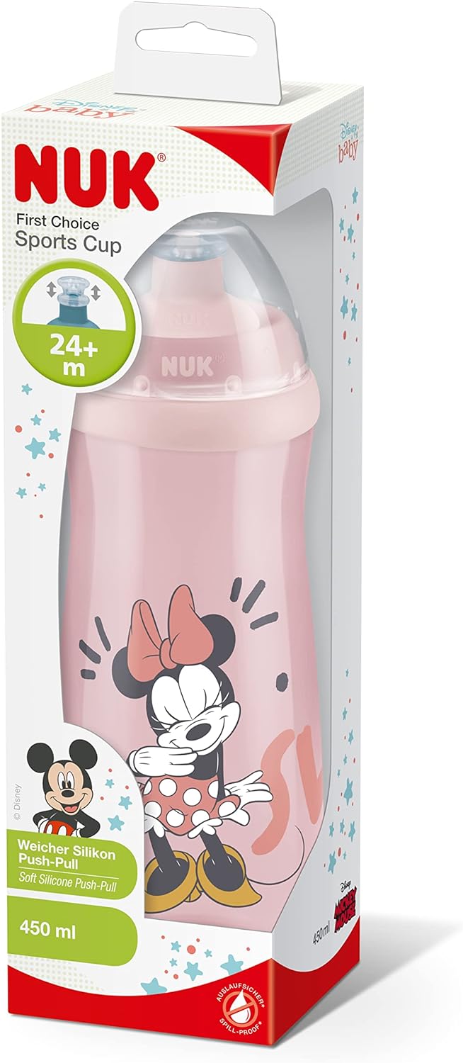 Sports cup mickey +24 meses Silicona de 450 ml