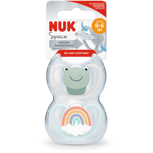 Biberon Nuk for Nature + Control de temperatura 0-6 meses silicona de –  PizquitoKids