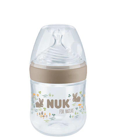 Biberon Nuk for Nature + Control de temperatura 0-6 meses silicona de 150ml
