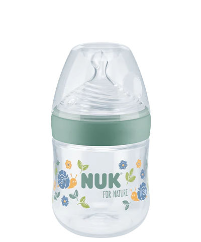 Biberon Nuk for Nature + Control de temperatura 0-6 meses silicona de –  PizquitoKids